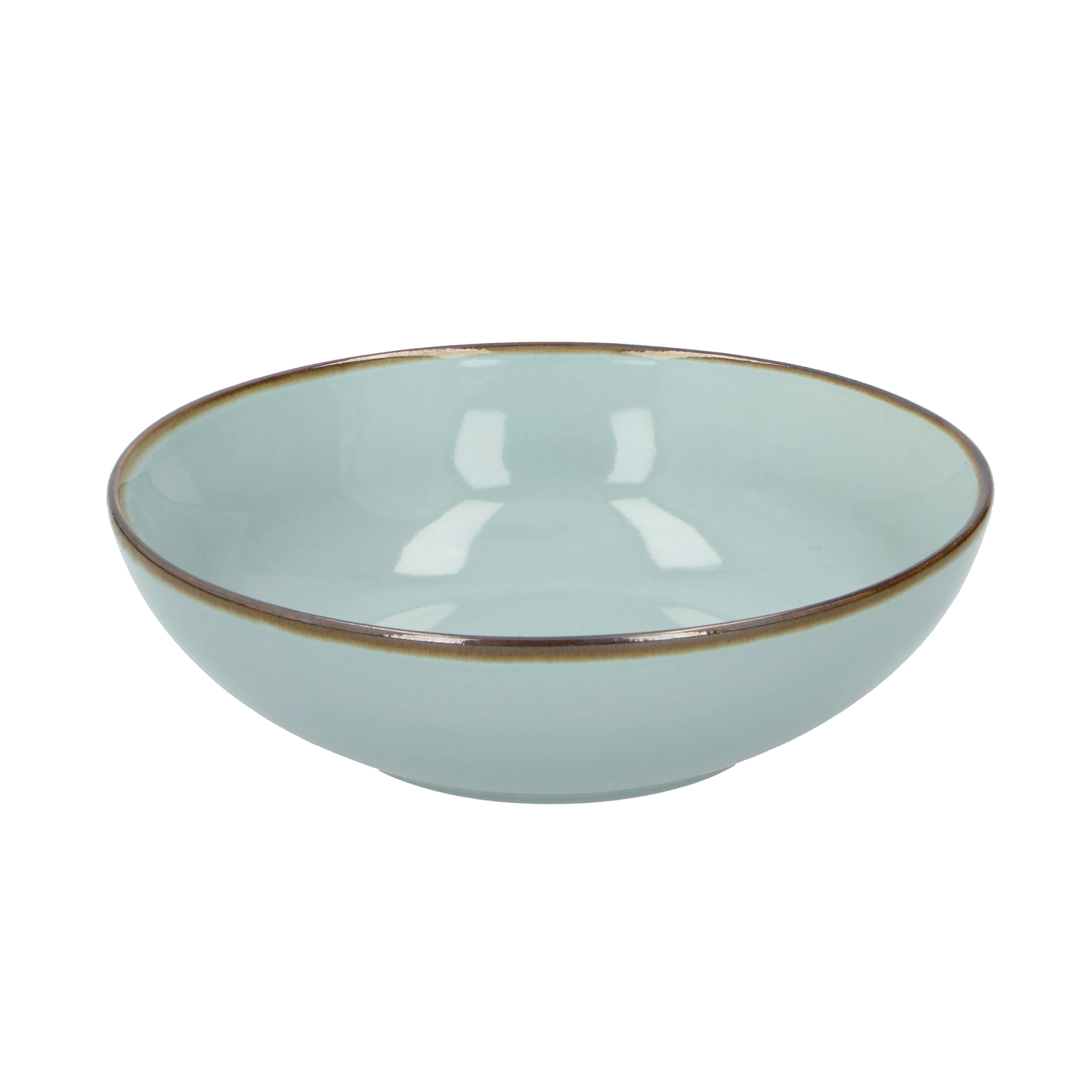 Kom 18 Cm Rond Keramiek Mintblauw 1 Kom 18 Cm Rond Keramiek Mintblauw