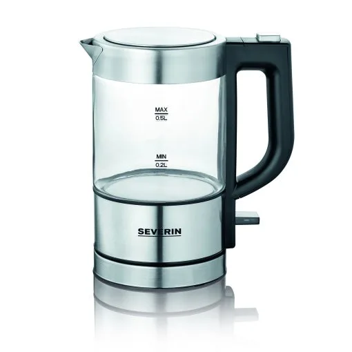 Severin Glazen Mini Waterkoker 1100W 0,5 LWK 3472 -Keukenapparatuur Winkel 101 3472 1 2