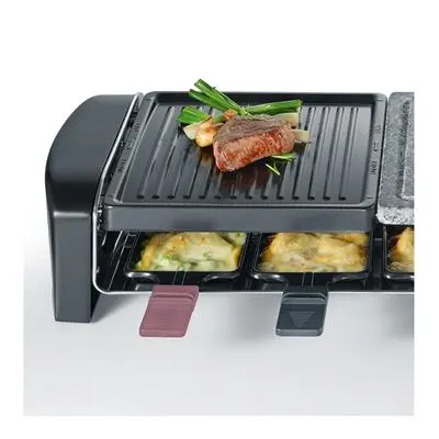 Severin Gourmet En Raclette-grill MetNatuurgrillsteen 8-persoons RG 9645 2 Severin Gourmet En Raclette-grill MetNatuurgrillsteen 8-persoons RG 9645 - Afbeelding 2