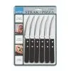 Amefa Pizza Steakmessen 6 Stuks Zwart