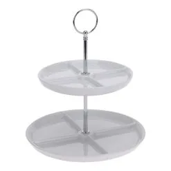 Excellent Houseware Etagere 2-laags Porselein