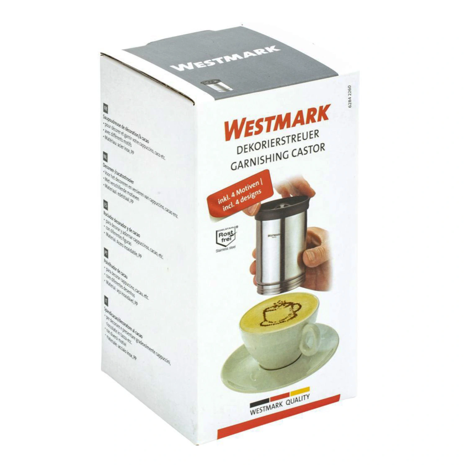 Westmark Cappuccino Cacao Strooier Rvs 6 Westmark Cappuccino Cacao Strooier Rvs - Afbeelding 6