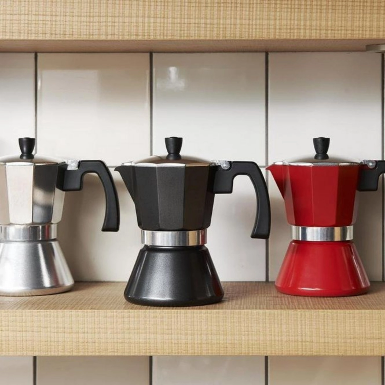 Bredemeijer Espressomaker Tivoli 6 Kops Aluminium 2 Bredemeijer Espressomaker Tivoli 6 Kops Aluminium - Afbeelding 2