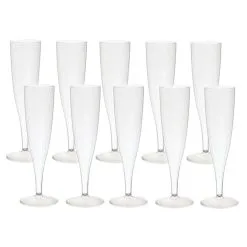Duni Champagneglazen Crystallo Plastic 10 Stuks -Keukenapparatuur Winkel 105 0145 3 1