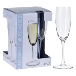 Champagneglas Set 4 Stuks 5 Champagneglas Set 4 Stuks -Keukenapparatuur Winkel 105 0300 1