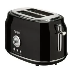 Bourgini Retro Toaster Black