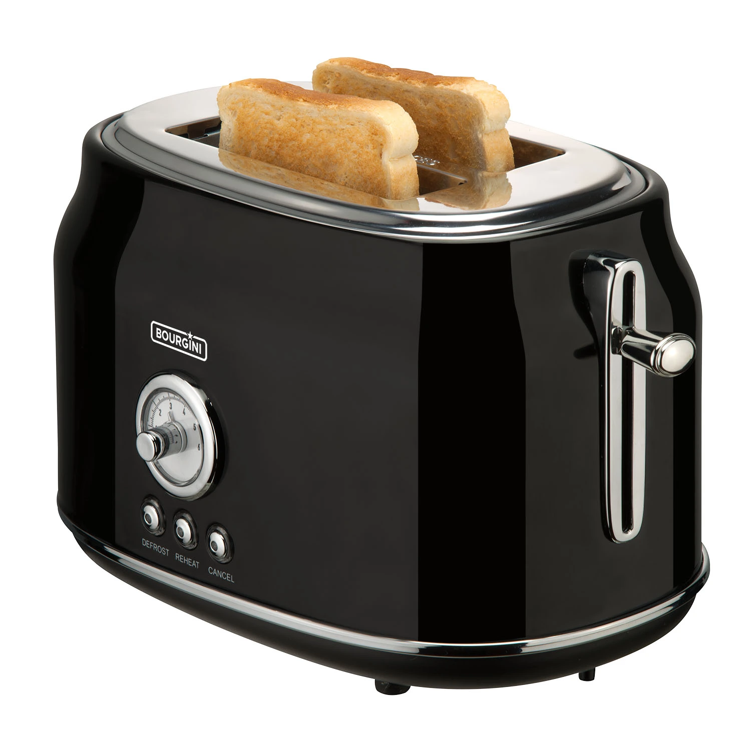 Bourgini Retro Toaster Black 2 Bourgini Retro Toaster Black - Afbeelding 2