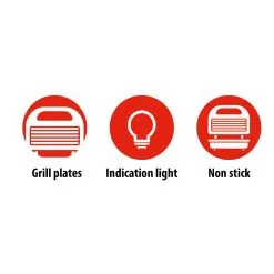 Alpina Contactgrill 750W -Keukenapparatuur Winkel 209 6779 8 1